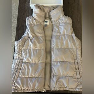 Tan Puffer Vest Old Navy